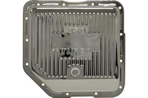 CFR PERFORMANCE Compatible/Replacement for Chevy/GM Turbo TH-350 Steel Transmission Pan - Chrome