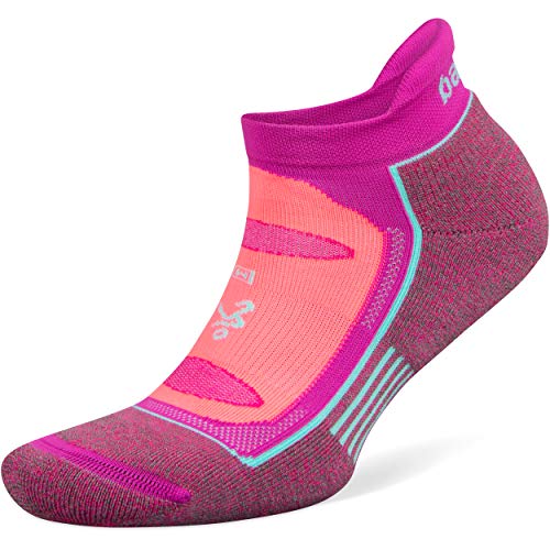 Balega Blister Resist No Show Socks For Men and Women (1 Pair), Lilac Rose/Electric Pink, Small