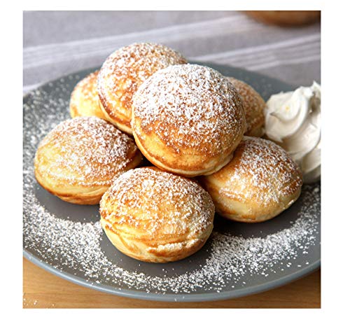 Ebelskiver Maker- Electric Non-stick Baker for Making Takoyaki, Ebelskiver or Octopus Balls, Aebleskivers, Donut Holes & Cake Pops, Unique Danish Mini Pancakes or Dessert Treat- Baking Gift for Her