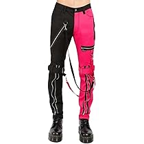 Generic Gothic Split Leg Bondage Pant Rock Hard Trouser