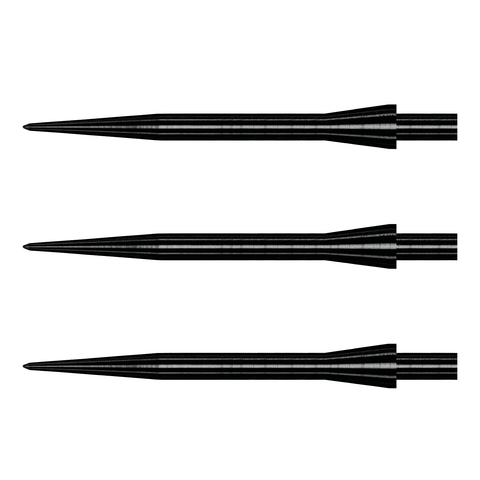 WINMAU Dart Points - Velocity Steel Tip Darts Points in Black - 32mm