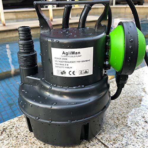 AgiiMan Submersible Utility Sump Pump Electric Heavy clean Water pool