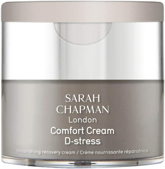Sarah Chapman Comfort Cream DStress, 30ml Face Cream for Women with Rose Scent, Anti Redness Cream for Face
