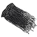 Art of Love 100% Human Hair Afro Kinky Curly Clip in Hair Extensions Natural Black Most Popular Weaves Clip on Hair Extension Pieces #1b Color 100g for Black Women (14