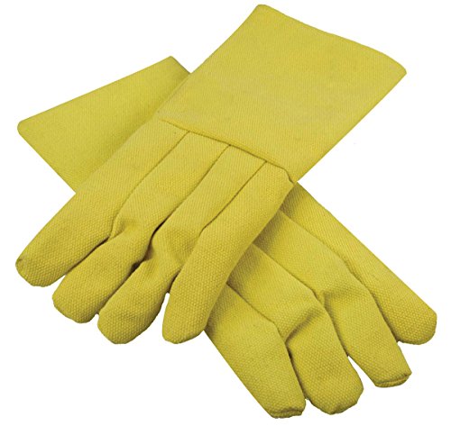 14" Kevlar 22 oz Heat Resistant High Temperature Safety Gloves Jewelry Welding Soldering Furnace Melting Wool Lined Casting Gear