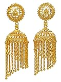 Banithani Ethnic Indian Gold Plated Jhumka Jhumki Traditional Bollywood Earrings Jewelry