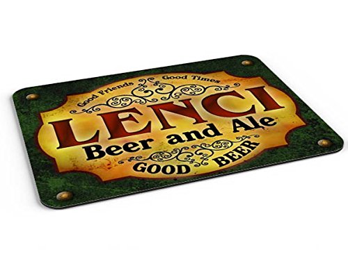 Lenci Beer & Ale Mousepad/Desk Valet/Coffee Station Mat