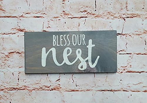 Bless our nest, Housewarming gift, Rustic wood sign, Wood wall art, New home gift, Home decorations, Wood wall decor