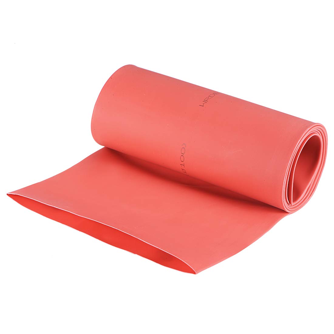 sourcing map Heat Shrink Tubing, 100mm Dia 162mm Flat Width 2:1 rate Shrinkable Tube Cable Sleeve 1m - Red