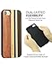 YFWOOD Compatible with iPhone 8 Case, iPhone 7 Case Wood with Unique Natural Real Wood Stripe Shockproof Drop Proof Slim Bumper Protective Cover for iPhone 7/iPhone 8 (Wood)