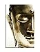 Golden Buddha Head Print on Canvas Wall Art Faith 20