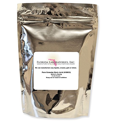 Boric Acid Pure Fine Granular Powder 10 Lb.Create Your own Solution. 100 Household Uses