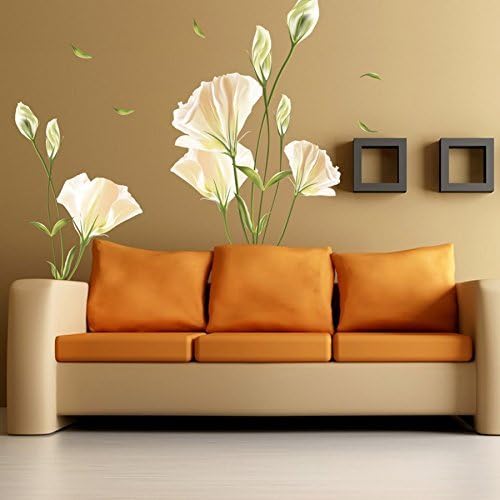 Best Deal DIY Removable Wall Stickers Wallpaper Home House Decor Livingroom Bedroom Decoration - Lily Flower