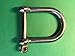 US STAINLESS Stainless Steel 316 Wide D Shackle 3/8