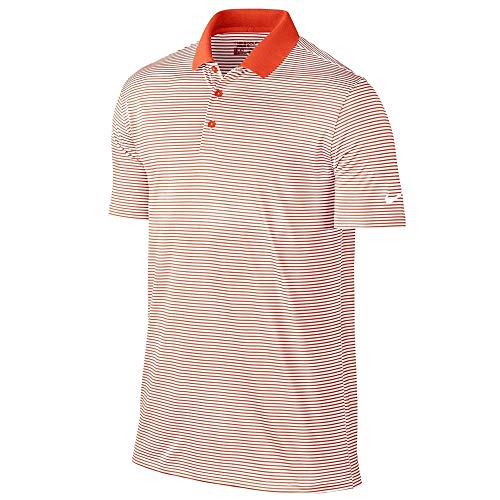 Nike Golf Victory Mini Stripe Polo, Team Orange/White, Small