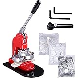 Yescom 2-1/4 inch (58mm) Button Badge Maker Punch Press Machine with 1000 Pcs Button Parts and Circle Cutter