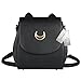 StillCool Cosplay Moon Backpack Bag Purse, PU Leather Cat Ear Shape, Fashion Women Girls Handbag Shoulder Bag Rucksack (Black Backpack)