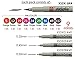 Sakura Pigma Micron 12 Fineliner Brush pen Archival ink Colored pens, Creative Artist drawing set with Pen pouch, Brush tip Assorted colors with Black (01, 05, 08)