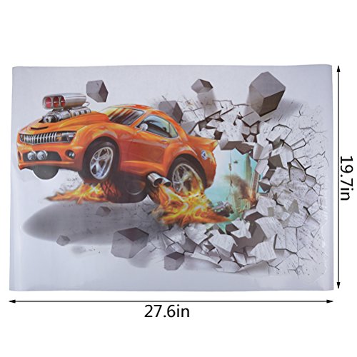 YiiYYaa 3D Self-adhesive Breakthrough-the-Wall Wall Stickers Boys Teens Kids Children Room Wall Art Murals Poster Cool Wall Decoration
