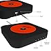 Portable CD Player, Rofeer Bluetooth Wall Mountable CD Music Player Home Audio Boombox with Remote Control FM Radio Built-in HiFi Speakers, MP3 Headphone Jack AUX Input Output, Black