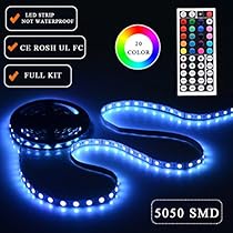 Simfonio Luz LED Funciona con Alexa, Wifi Teléfono inteligente inalámbrico Kit de luz de tira led controlada [Clase de eficiencia energética A+++]