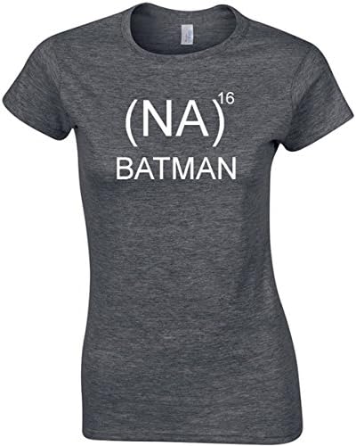 NA NA NA NA NA BATMAN WOMENS SHIRT LADIES BATMAN VINTAGE STYLE TEE (XL, Dark Heather)