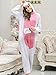 Adult Onesie Unicorn Pajamas for Women Christmas Onesies Costumes Sleepsuit Pjs,Pink,S Fit Height 59