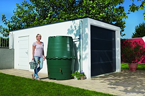 Exaco Trading Company Exaco 323001 Top Tank Commercial Rain Barrel - 345 Gallon, 61.5" High (Consumer Friendly)