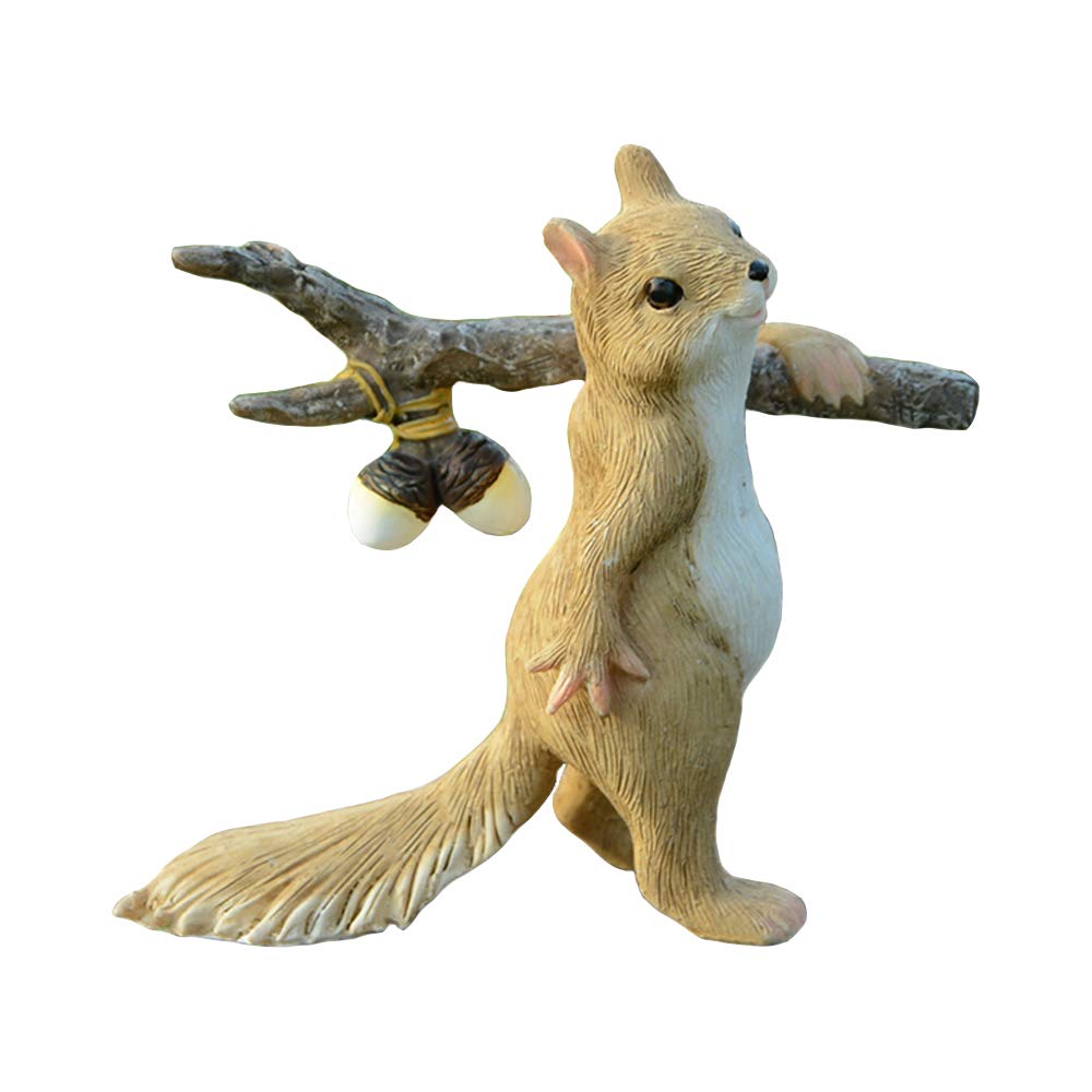 Gemmia Miniature Fairy Garden Squirrel Figurine- New Life Squirrel