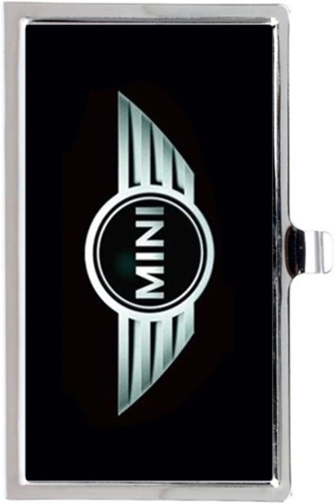 New Mini Logo Cooper Custom Rectangle Business Name Card Case,Stainless Steel Good quality card box holder