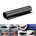 QUhang 2Pcs 12 by 48 inches Self Adhesive Car Light Sticker, Smoke Fog Light Taillight Headlight Tint Chameleon, Vinyl Film Sheet (Black)