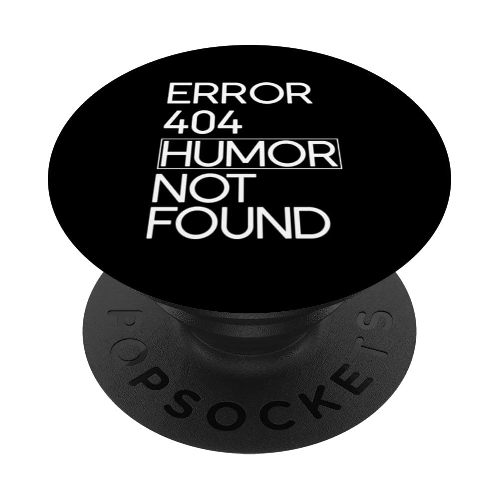 Funny Coding Costume Code Error 404 Humor PopSockets Swappable PopGrip