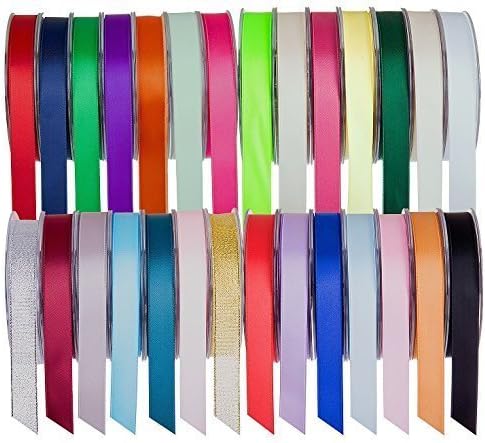 SR SUPER RIBBONS®™ Satin Ribbons Gift Wrapping, Party Decoration, Wedding car, Christmas, Balloons, Hair, Cake, Presents