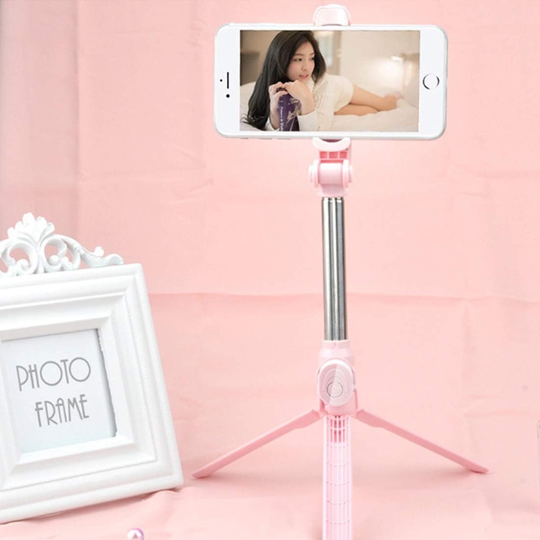 GENNISSY Wireless Bluetooth Selfie Stick Mini Tripod Extendable Monopod Universal for iPhone XR X 7 6s Plus for Samsung