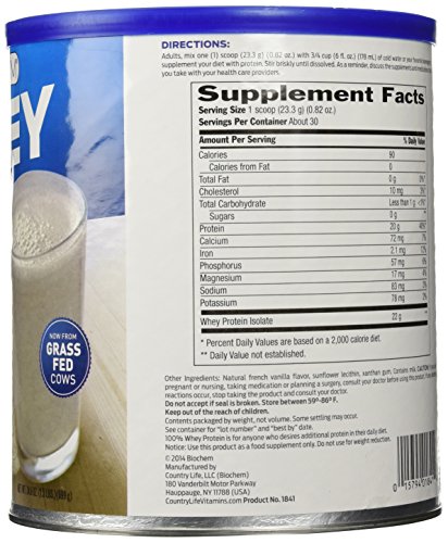 Biochem Ultimate 100 % Whey protein, Natural, 24.6-Ounce Can