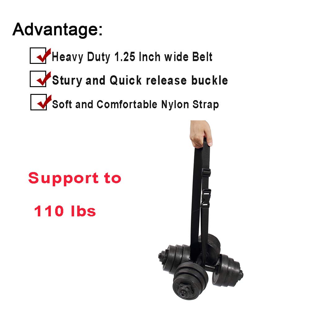 Vigorport Utility Straps with Quick Release Buckle,Nylon Backpack Accessory Sleeping Bag Strap,1.25