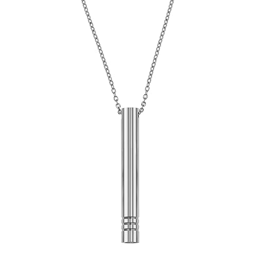 kiwi air vape Stainless Steel Mindful Breathing Necklace,Vape Necklace for Anxiety,  Mindfulness Tool for Breathwork, Meditation, Relaxing,Calm and Stress  Reduction Stress Relief Gifts for Women and Men in Dubai - UAE
