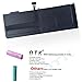 DTK 10.95V 6800mAh 74Wh Laptop Battery for MacBook 15'' A1321 A1286 (Only for 2009 2010 Version) Fit MB985 MB986J/A MC118 + 2PCS Screwdrivers