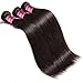 Unice 8A Brazilian Straight Virgin Hair 1 Bundle Unprocessed Human Hair Extensions Weave Natural Color (22, 1B color)