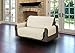 Linen Store Furniture Protector, Quilted Microsuede Machine Washable Sofa Slipcover with Tucks Perfect for Kids, Dogs, Pets (Beige, Loveseat)