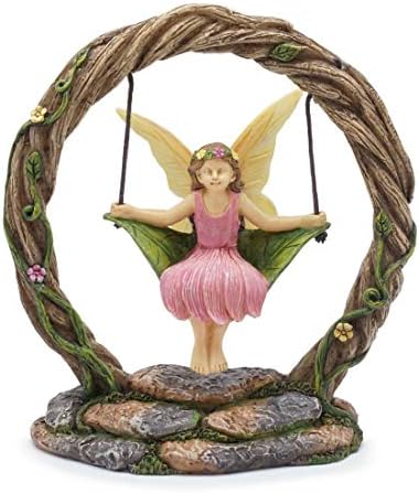 Marshall Home And Garden Fairy Queen Swing Natural Brown 5 X 5 Resin Stone Collectible Figurine Amazon Ae