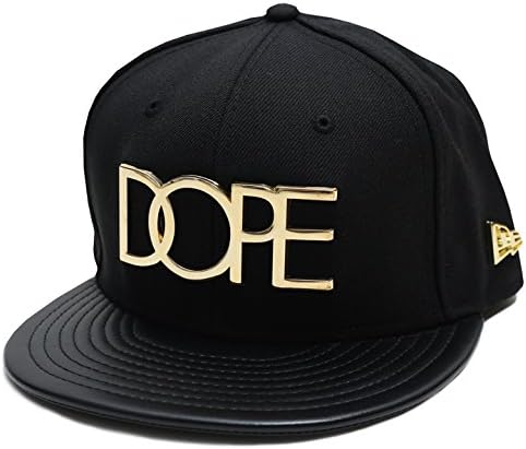Amazon Co Jp Do116 H600 Blk ドープ Dope キャップ Newera ニューエラ 59fifty Cap ゴールド プレート コラボ 限定品 正規品 01 黒 7 3 8 服 ファッション小物