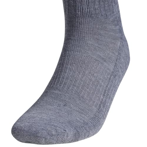 adidas Men's Athletic Cushioned Quarter Socks (6Pair), Heather Grey