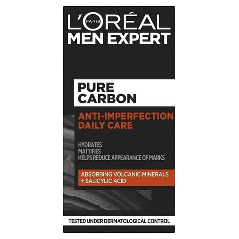 L'Oreal Paris Men Expert Pure Carbon, Anti- Imperfection Daily Care Moisturiser, 50ml