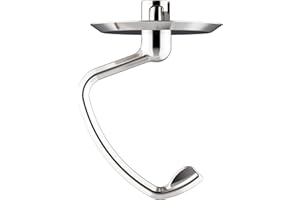 Polished Stainless Steel Dough Hook for Kitchenaid Stand Mixer, Fits 4.5-5Qt Tilt-Head Stand Mixer for Kitchenaid Dough Hook, Replacement for Kitchenaid Mixer Attachments by Cofun