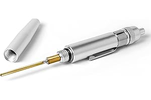 Rdxcv Precision Oiler, Lightweight Aluminum Oil Pen Pocket Clip & Screw-on Cover, Portable Precision Oiling Pinpoint Pen for 