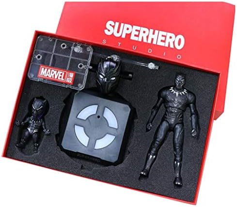 Marvel Legends Series 7-inch Black Panther Action Figure Joint Movable - Children's Birthday Gift Collection - Includes Keychain, 9CM Doll, Induction Base, Bracket