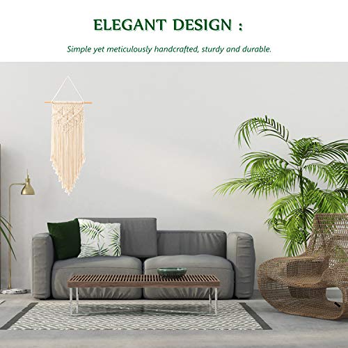 Ossier Macrame Wall Hanging Woven Boho Chic Wall Decor, Wall Hanging Decor for Apartment, Dorm Room, Party Decorations, Home Decoration, 16\