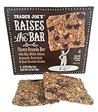 Trader Joe's Raises the Bar Gluten Free Chewy Granola Bars, 5 Count Box, 1.2 oz Bars (Dark Chocolate Chunk)