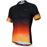 Cycling Jersey Men, Short Sleeve Mountain Bike Shirt Bicycle Clothing for Riding Biking Biker MTB Cyclist Dirt BMX Road